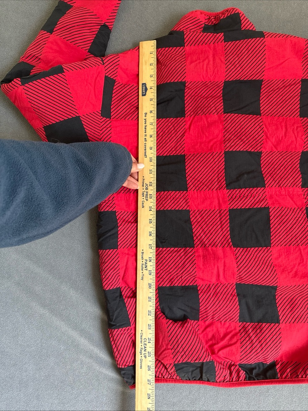 Simply Southern Red and Black Buffalo Plaid Pullover with Leopard Lining - Picture 9 of 15
